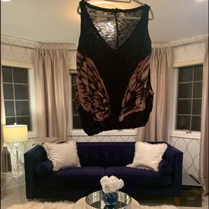 Free People Balloon Cold Shoulder Top!